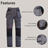 Pantalons de travail taille haute pour hommes Conception personnalisée Meilleur matériau Imperméable-Pantalons de travail à bas prix
