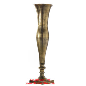 Vase à fleurs décoratif en aluminium fini or pour décoration de mariage et bureau Vase à fleurs fantaisie à vendre - Product Image 1