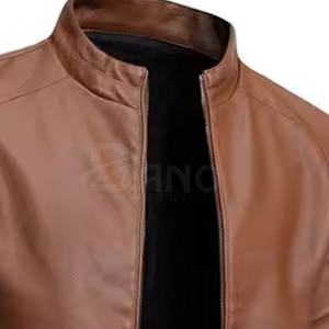 Chaquetas de cuero de invierno ligeras hechas a medida de tela de lana de alta calidad con cuello levantado nuevo estilo callejero transpirable - Product Image 5