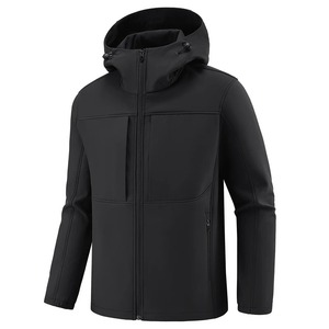 Peau de requin Soft Shell Randonnée Vestes Hommes Coupe-Vent Imperméables Vestes Hommes À Capuche Bomber Manteaux - Product Image 6
