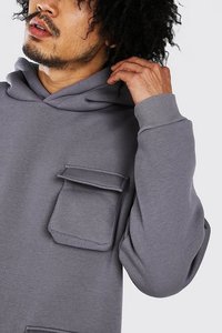 3 piezas de pantalones de chándal deportivos Cargo y conjunto de pantalones con capucha de algodón francés Terry chándal para hombres con calidad superior - Product Image 3