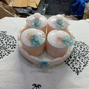 Ensemble de pots en résine époxy élégant, magnifiquement conçu pour la décoration de la maison et la nourriture, cadeau idéal pour toutes les occasions - Product Image 5