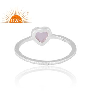 Nouveau Design élégant en argent Sterling naturel Quartz Rose bague en pierres précieuses conception personnalisée bijoux pour femmes cadeau pour elle - Product Image 2