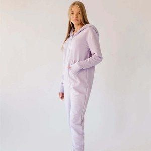OEM Custom Women Cozy Fleece Onesie-Suave y Cómodo-Perfecto para ropa de dormir y de descanso - Product Image 1