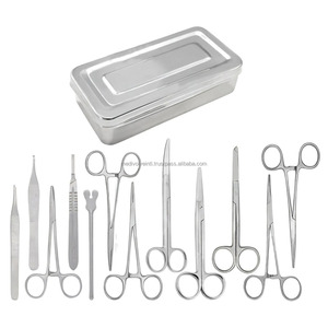 Juego de 13 Instrumentos Quirúrgicos Menores de Acero Inoxidable con Caja de Esterilización, Certificación CE ISO, Proveedor Mayorista - Product Image 4