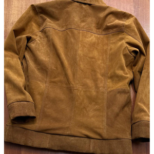 2025 Most High Quality <b>Men</b> <b>s</b> Suede <b>Jacket</b> Light Vintage Brown Bomber Genuine Leather <b>Biker</b> Style <b>Jackets</b> for <b>Men</b> Fashion - Product Image 5
