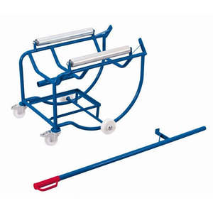 Lève-tambour Variofit avec capacité de charge de 250 kg, 2 rouleaux en acier et roue en polyamide Zu- - Product Image 1