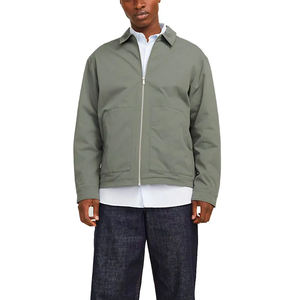 Veste de travail vintage pour homme, tissu denim délavé, motif lettres, taille XS, pour le printemps, vêtements de travail inspirés des ouvriers de Détroit - Product Image 4