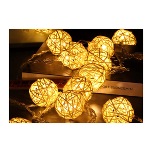 Boule de rotin décorative pour la conception de la maison Boule de rotin tissé à la main du Vietnam boule de rotin naturel pour les espaces intérieurs et extérieurs - Product Image 2