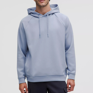 Moda personalizada urbana hombres Casual ligero manga larga polar pulóver sudadera sudaderas con capucha para hombres - Product Image 1