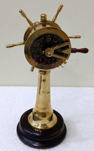 Reloj analógico y Telegráfico de latón antiguo, reloj decorativo náutico coleccionable, regalo antiguo, 2020, 11" - Product Image 4