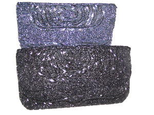Elegant <b>Beaded</b> Flap Clutch <b>Purse</b> for Evening Occasions - Product Image 2