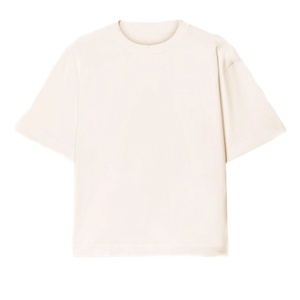 เสื้อยืดแขนสั้นลำลองผู้ชายไซส์ใหญ่ สีชมพูอ่อน 220gsm ผ้าออร์แกนิค 100% ปักโลโก้คุณภาพสูง ปรับแต่งได้ - Product Image 1