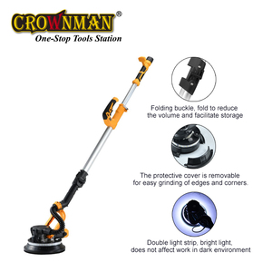 Crownman công cụ điện hiệu quả cao bụi-miễn phí tường Sander xách tay Putty Mài Máy tường Sanding tường Sanding tường Sander - Product Image 4