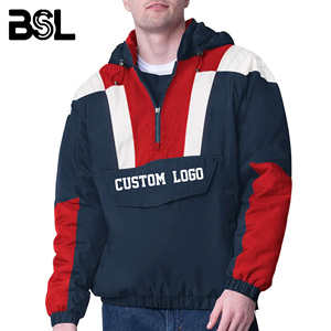 90s américain demi-fermeture éclair pull coupe-vent veste légère unisexe veste de sport, grande taille randonnée et hiver vêtements d'extérieur - Product Image 3