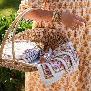 Panier de rangement moyen en rotin fait main, paniers de rangement en rotin naturel, multifonctionnel et moderne, fabriqué au Vietnam - Product Image 3