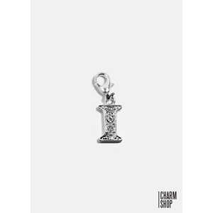 Ciondolo Iniziale I in Diamanti Platinum Diamond A3shop, Placcato in Rodio, Oro Rosa, Oro, Gioielli Religiosi, Iniziale in Argento Trasparente con Perla e Numero - Product Image 1