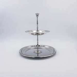 Soporte de pastel de metal dorado para decoración de fiesta de boda hecho a mano en la India con calidad de exportación - Product Image 6