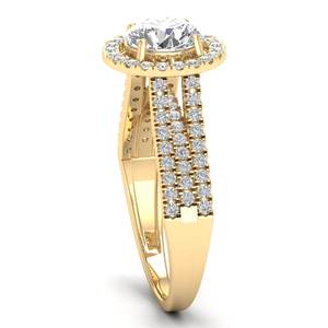 REYES envío rápido 925 plata esterlina 1,83 quilates corte redondo Moissanite anillos para mujeres diseño Original joyería de compromiso - Product Image 3