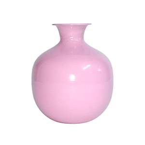 Vase à fleurs minimaliste rose en gros |   Pot de fleurs rond brillant pour bureau |   Décoration d'intérieur pour projets hôteliers et de bureaux - Product Image 1