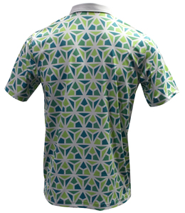 Tissé à motif uni pour polos, court, brodé Technics, évacuant l'humidité, pour hommes - Product Image 4