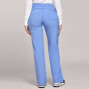 Uniformes Médicos de Mujer con Cuello en V, Estilo Nuevo, Diseño Personalizado, Poliéster y Nailon, Antiarrugas, Tejido de Punto, Uniformes de Hospital de Fábrica - Product Image 4