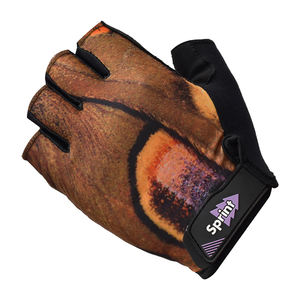 Gants de cyclisme demi-doigt avec logo personnalisé Rembourrage en gel évacuation de l'humidité fabriqués en cuir synthétique de haute qualité pour le sprint - Product Image 2