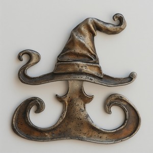 Sculpture de citrouille en aluminium vintage, surface patinée avec travail manuel artisanal, conçue pour l'intérieur saisonnier d'Halloween raffiné - Product Image 2