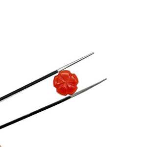 Perles de sculpture florale en cornaline naturelle, pierres précieuses en vrac de qualité, breloques 11 MM - Product Image 2