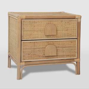 Minimalist Rattan <b>Table</b> with Earthy Feel for <b>Garden</b> Sets - Product Image 4