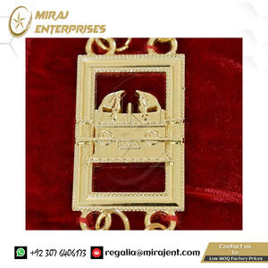 Collar de cadena masónica personalizado-oro plata en ladrillos rojos masones collar de cadena masónica de Arco Real - Product Image 3