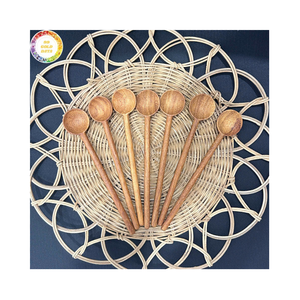 Cuillère à Mélanger en Bois à Long Manche pour le Café, la Confiture et le Mélange, Ustensiles de Cuisine en Bois Naturel - Product Image 1