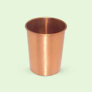 Fancy Look Vidrio de cobre sólido Vaso de chupito con patrón floral Oro Rosa Apto para lavavajillas Vaso de cobre - Product Image 1