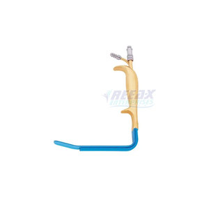 Rétracteur TEBBETTS Écarteurs mammaires à fibres optiques avec tube d'aspiration des dents Instruments de chirurgie plastique plaqués or - Product Image 3