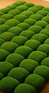 Alfombra KNOTS de Moss Pebble, alfombra Zen Garden Floor, Alfombra de lana de guijarros verdes, Alfombra de musgo inspirada en la naturaleza para sala de estar de hotel - Product Image 3