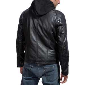 Chaqueta de cuero transpirable para hombre, chaqueta de cuero de otoño/invierno para hombre, chaqueta clásica para motocicleta para hombre al aire libre - Product Image 2