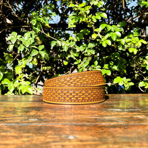 Ceinture de compétition classique de luxe unisexe en cuir pleine fleur de vache, style western ranching, avec boucle amovible en alliage de zinc en forme de couronne - Product Image 4