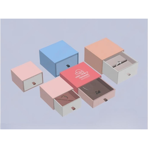 CBB-0196กล่องลิ้นชักเครื่องประดับที่มีการดึงริบบิ้นบรรจุภัณฑ์กระดาษแข็งสำหรับแหวนและสร้อยคอ - Product Image 4