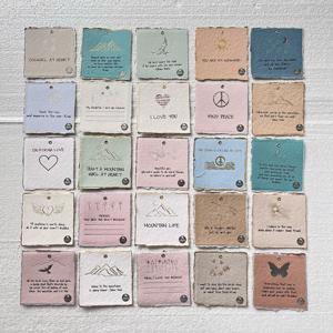 Tarjetas de agradecimiento con bordes de cubierta estampadas en lámina hechas a medida, juego de papelería elegante hecho a mano, tarjetas de agradecimiento de lujo con borde de cubierta - Product Image 6