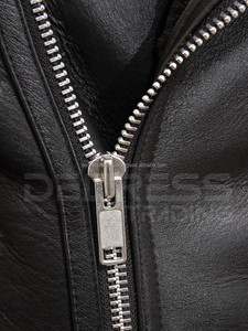 2024 hommes Premium respirant en peau de mouton Bomber veste en cuir décontracté haute rue Style fourrure décoration prix de gros pour l'hiver - Product Image 4