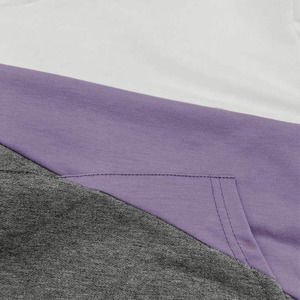<b>Women's</b> Street Color Blocking Spliced Knitted Hoodies Clothes Gym Fitness Hoodies for <b>Woman</b> Custom Printing Hoodies - Product Image 5