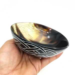 ชามสลัดตกแต่งควายฮอร์นธรรมชาติสำหรับห้องครัวแบบชนบทและการรับประทานอาหารแบบดั้งเดิมที่ชายฝั่งที่ต่ำมากโดย aaliyan impex - Product Image 5