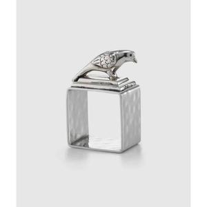 Polished Aluminum Napkin Rings with Pearl Embellishments Eco-Friendly for Elegant Wedding and <b>Party</b> <b>Table</b> Settings - Product Image 4