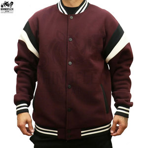 Veste Versity en laine de service OEM pour homme Vestes homme à séchage rapide personnalisées Vestes Versity grande taille respirantes pour hommes pour adultes - Product Image 4