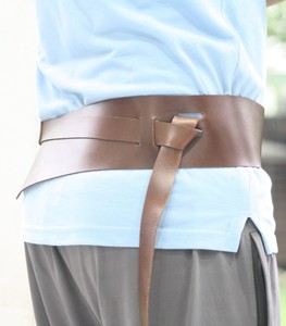 Cinturón de cintura para mujer de cuero auténtico puro 100%, conjunto combinado de dos piezas, tipo de cuero extraíble - Product Image 3