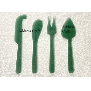 Juego de cuchillos de queso de 3 piezas de lujo, espátulas de resina, herramienta de corte de queso, esparcidor de mantequilla para mesa de comedor, cubiertos de resina de remolino negro - Product Image 6