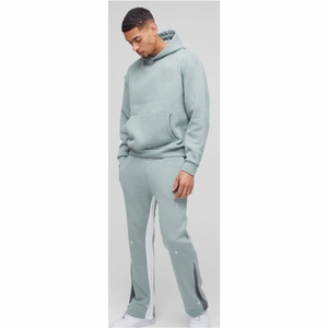 Ensembles de jogging pour hommes en polaire technique de haute qualité avec logo personnalisé ensemble de survêtements de sport imprimés en usine marque privée - Product Image 1