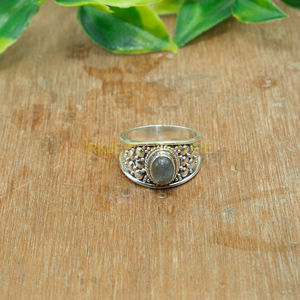 Natural Blue Fire Labradorite Gemstone <b>Ring</b> 925 Sterling <b>Silver</b> Handmade Unique Design <b>Ring</b> Large Stone <b>Statement</b> <b>Ring</b> Gift - Product Image 6