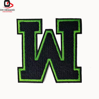 Patchs en chenille personnalisés de qualité supérieure, lettres brodées sur toile, appliques 3D pour vestes, sweats à capuche, sacs, casquettes, accessoires de mode