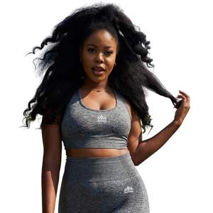 Ensemble de vêtements de sport pour femmes, soutien-gorge de sport et short taille haute, deux pièces, tenue de sport active, extensible - Product Image 1